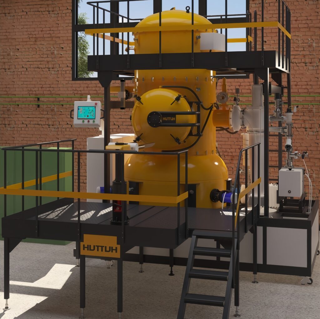 Вакуумная электропечь, реализующая инновационный процесс полной термической обработки в едином, полностью автоматизированном и замкнутом цикле