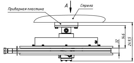 Размеры гидравлического барабана БГ02.17 и варианты крепления