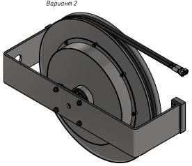Размеры гидравлического барабана БГ02.17 и варианты крепления