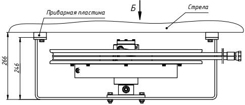 Размеры гидравлического барабана БГ02.17 и варианты крепления