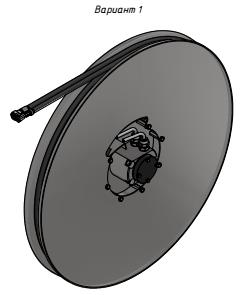 Размеры гидравлического барабана БГ02.20 и варианты крепления