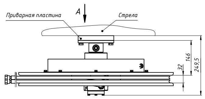 Размеры гидравлического барабана БГ02.20 и варианты крепления