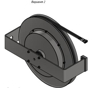 Размеры гидравлического барабана БГ02.20 и варианты крепления