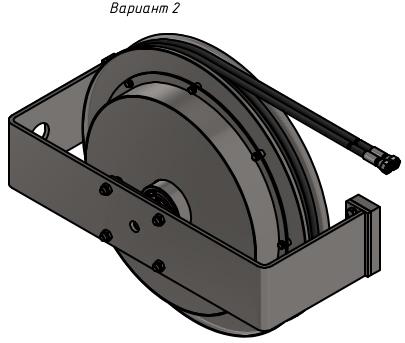 Размеры гидравлического барабана БГ02.14 и варианты крепления