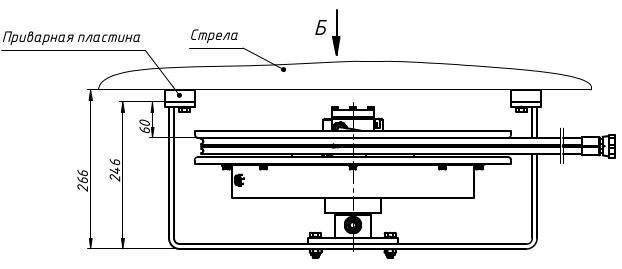 Размеры гидравлического барабана БГ02.14 и варианты крепления